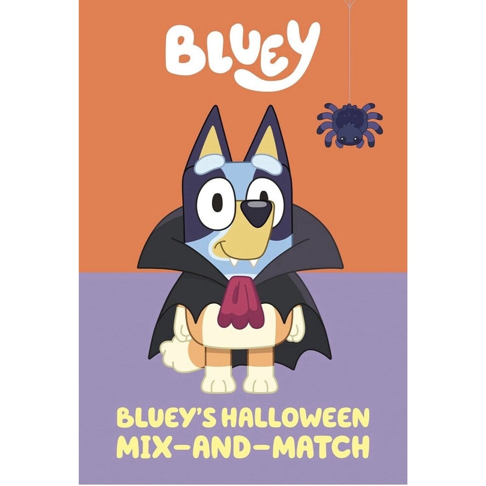 Bluey's Halloween Mix-and-Match Childrens Hardcover Book